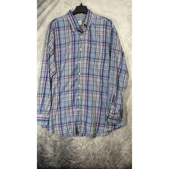 peter millar long sleeve button down Blue Multicolor Long Sleeve Men’s 2XL - Picture 1 of 11